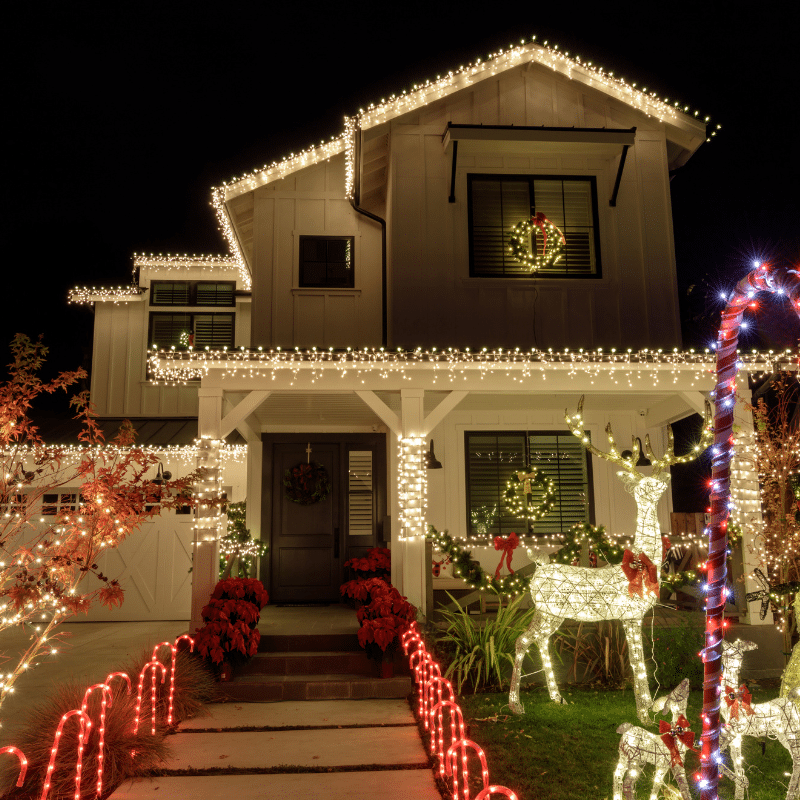 Residential Christmas Light Installation in Portland, OR