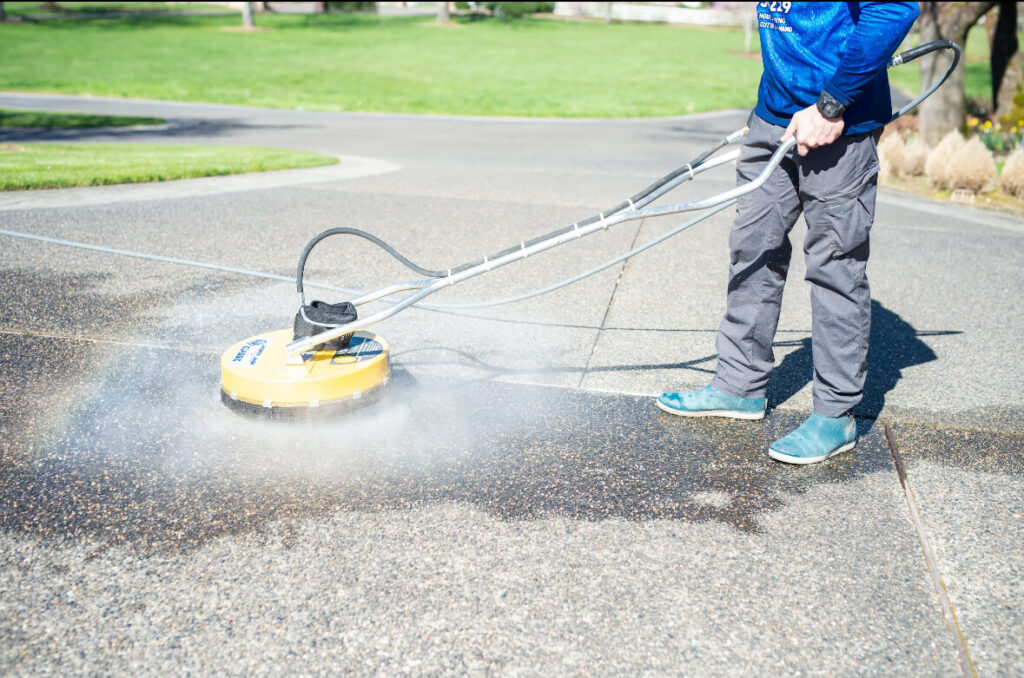 Power washing in oregon on driveway