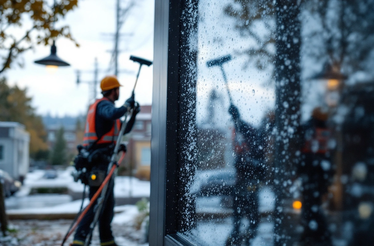 Professional image illustrating The Impact of Weather on Window Cleaning in Portland