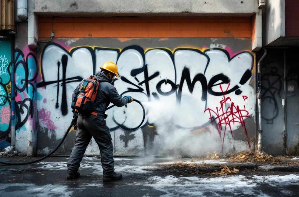 Professional image illustrating Effective Graffiti Removal Techniques